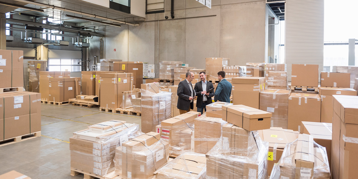 Products packed and ready for export shipment